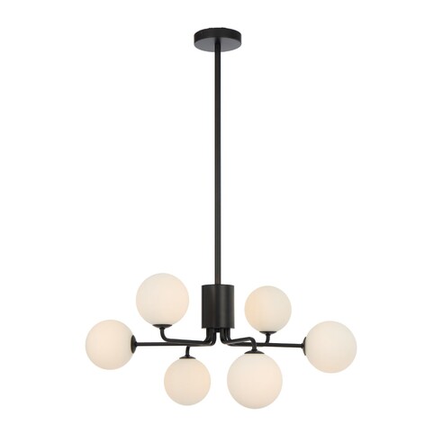 FELTON PE06BKFRT - 6 Light Pendant Black - Frost FELTON PE06BKFRT