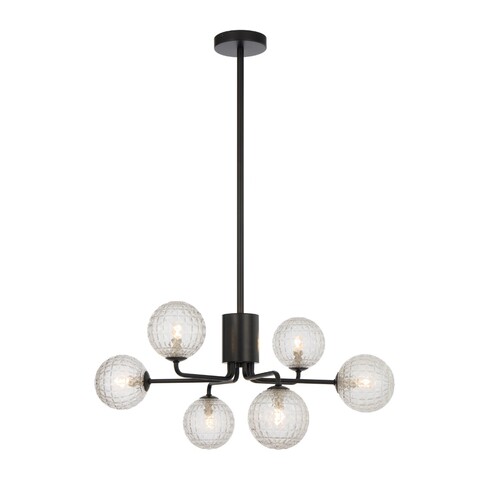 FELTON PE06BKFRT - 6 Light Pendant Black - Frost FELTON PE06BKFRT