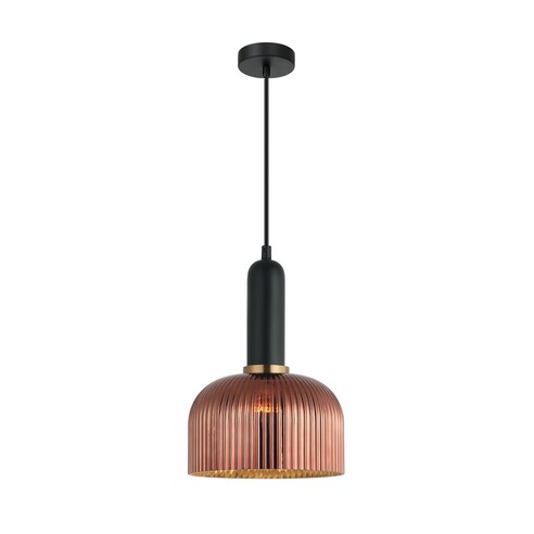 VINTAJ16 - Retro Interior Dome Shape Ribbed Glass VINTAJ16