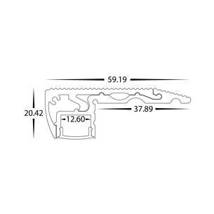 HV9698-6020-EC - Step Tread Aluminium ProfileHV9698-6020-EC 2