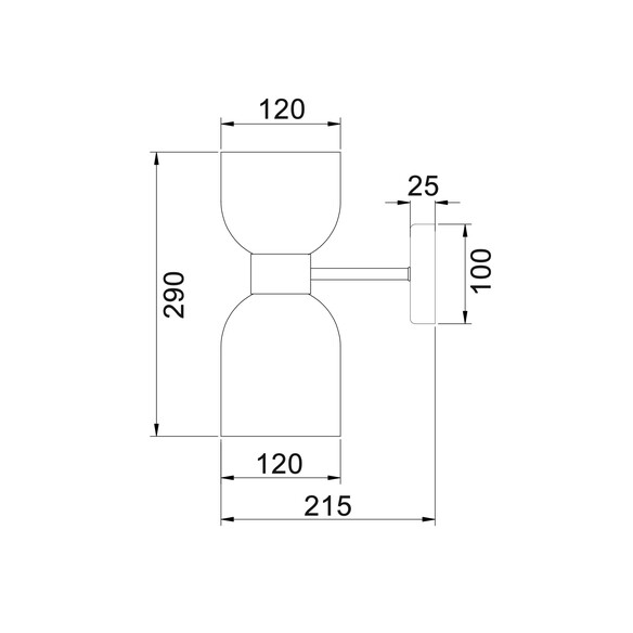 CLESSIDRA2W - Interior Mirror Finish Smokey Black CLESSIDRA2W