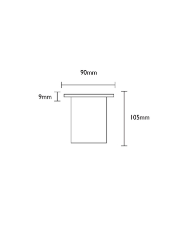 Small Faceplate Recessed Grilled Round IGMGRSS