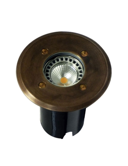 IGMLBR - MR16 Inground Up Lights IP67 (Round / Solid Brass Faceplate) - Ac External Control Gear Required Faceplate: Solid Br...