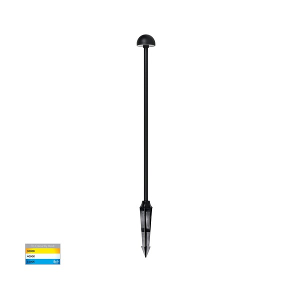 HV1513T-BLK-24V - Madna Aluminium Black LED Bollard Spike Light