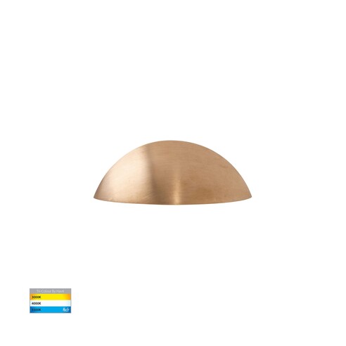 HV3251T-BR-12V - Curva Solid Brass LED Step LightHV3251T-BR-12V