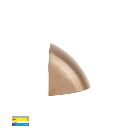 HV3251T-BR-12V - Curva Solid Brass LED Step LightHV3251T-BR-12V