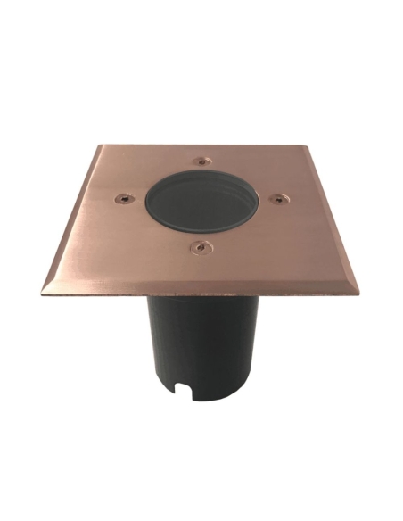 IGMLSQC - MR16 Inground Up Light IP67 (Square / Solid Copper Faceplate) - Ac External Control Gear Required Faceplate: Solid ...
