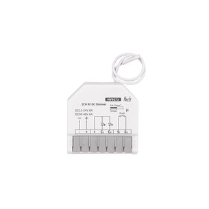 HV9272 - 12-24v DC Two Channel RF + Push Dim ReceiverHV9272