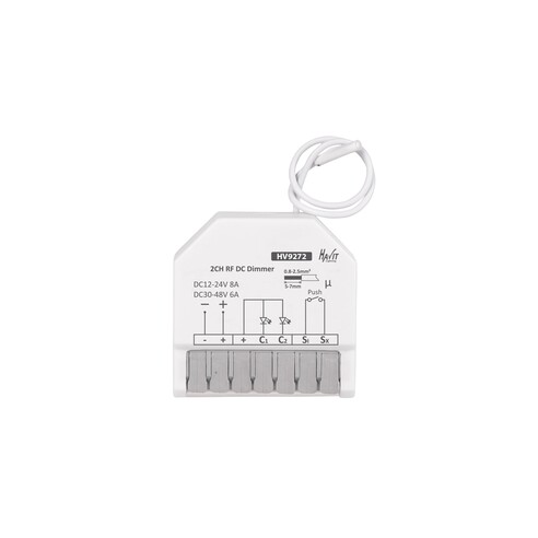 12-24v DC Two Channel RF + Push Dim Receiver