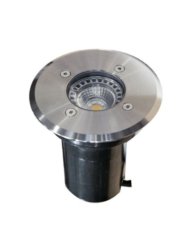 Round In-Ground/Wall Uplighter MR16 12V Faceplate 120mm IP67 (no globe) - Stainless Steel