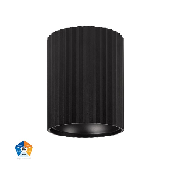 HV5853S-BLK-12V - Nella Black 18W Surface Mounted LED Downlight