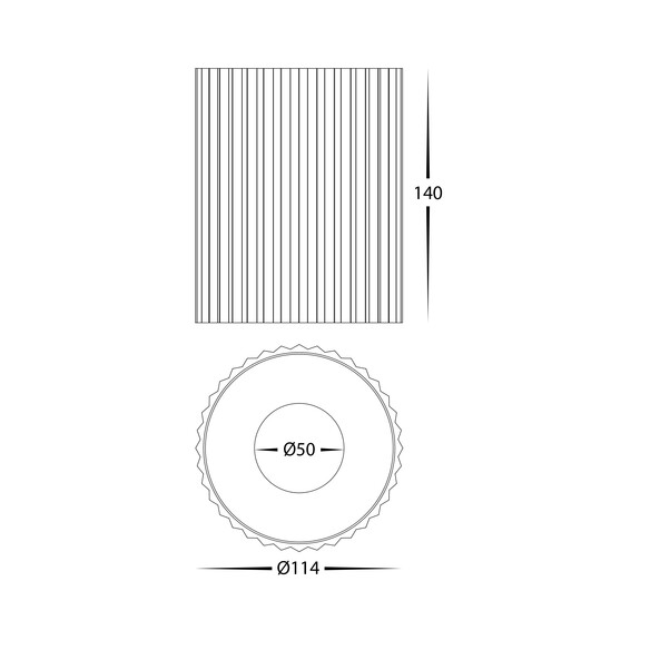 HV5853S-BLK-12V - Nella Black 18W Surface Mounted HV5853S-BLK-12V