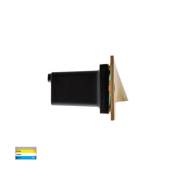 HV3011T-BR-12V - Corba Brass 3W Recessed Brick HV3011T-BR-12V