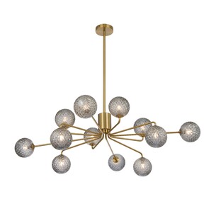FELTON PE12AGCLP - 12 Light Pendant Antique Gold - Clear FELTON PE12AGCLP