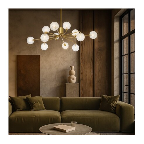 FELTON PE12AGCLP - 12 Light Pendant Antique Gold FELTON PE12AGCLP