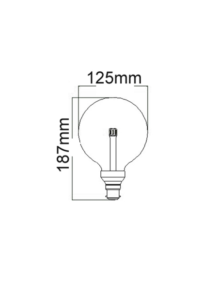 G1251 - G125 LED Globes Clear / Frosted Diffuser G1251