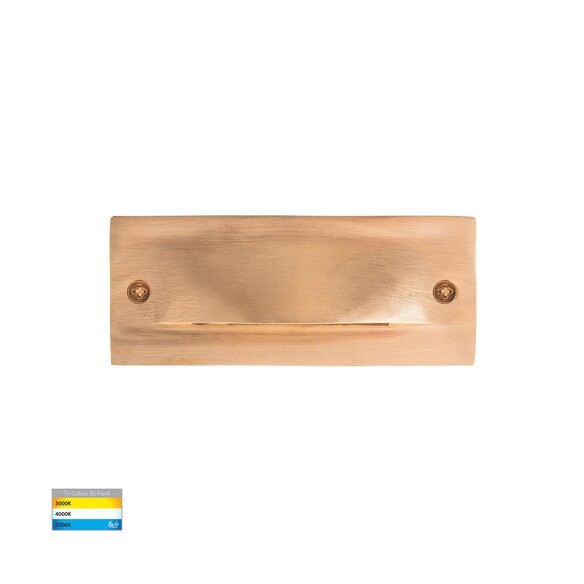 HV3012T-BR-240V - Corba Brass 6W Recessed Brick Light