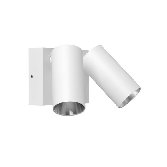 SEC08S - Surface Mounted LED Tri-CCT Double Adjustable Wall/Pillar Light (Matte White) IP65