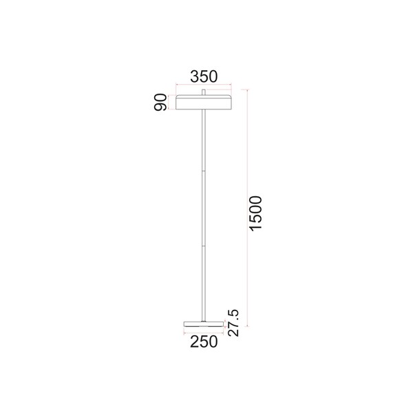 KELLO-F2 - Interior Drum Shade Floor Lamps - KELLO-F2