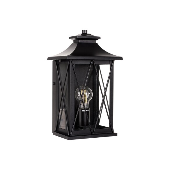 HV3532W-S-BLK - Odin Galvanised Iron Black Wall Light