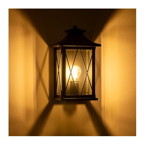 HV3532W-S-BLK - Odin Galvanised Iron Black Wall HV3532W-S-BLK