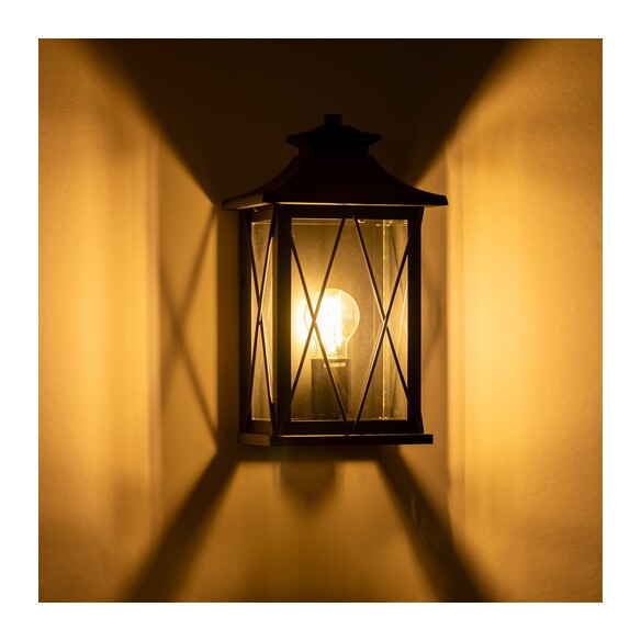 HV3532W-S-BLK - Odin Galvanised Iron Black Wall HV3532W-S-BLK