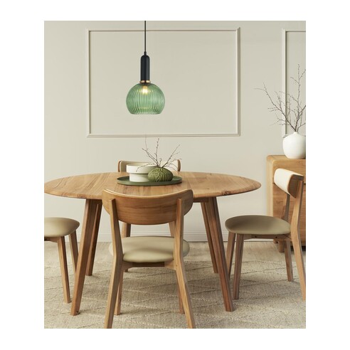 VINTAJ2 - Interior Wine Glass Shape Ribbed Glass VINTAJ2