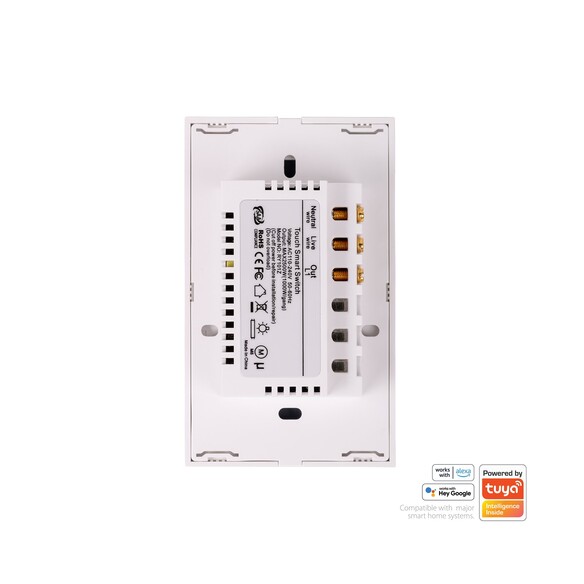 HV9110-1 - Wifi Single Gang White Wall SwitchHV9110-1