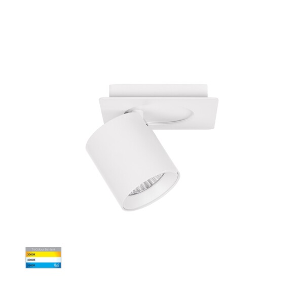 HV4003T-1-WHT - Sbarra White Single Adjustable Spot Light
