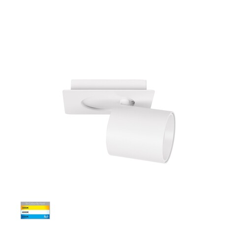 HV4003T-1-WHT - Sbarra White Single Adjustable HV4003T-1-WHT