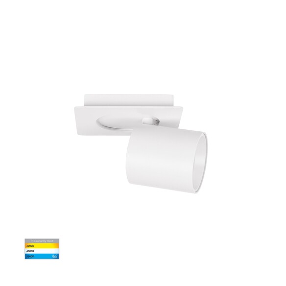 HV4003T-1-WHT - Sbarra White Single Adjustable HV4003T-1-WHT