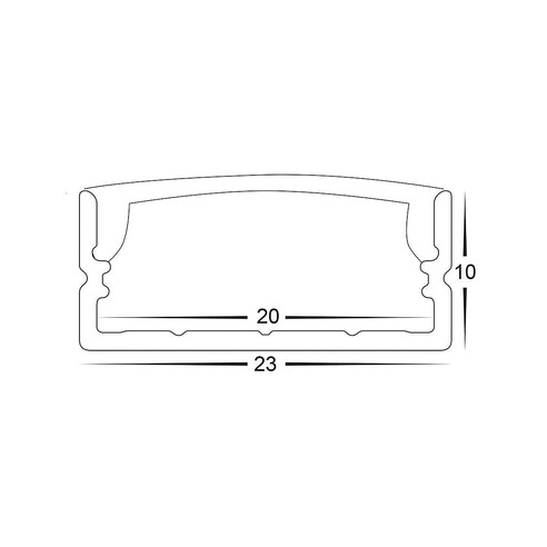 HV9693-2310-BLK-3M - Black Shallow Square HV9693-2310-BLK-3M