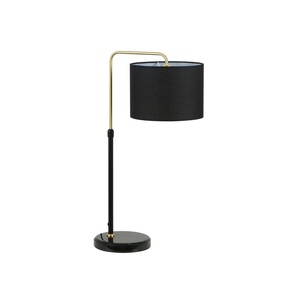 ARRIBA-T2 - ARRIBA Drum Shade with Marble Base Height ARRIBA-T2