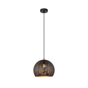 BOTANICA03A - BOTANICA Bohemian Embossed Dome Shape Pendant BOTANICA03A 2