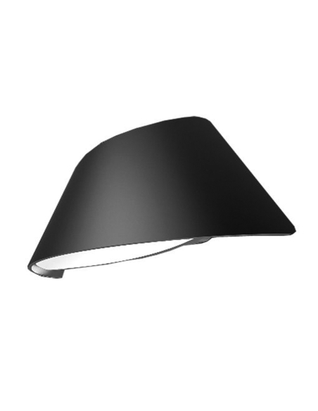 ATEN1 - ATEN LED Exterior Surface Mounted Curved Up/Down Wall Lights IP65 - Matte Black
