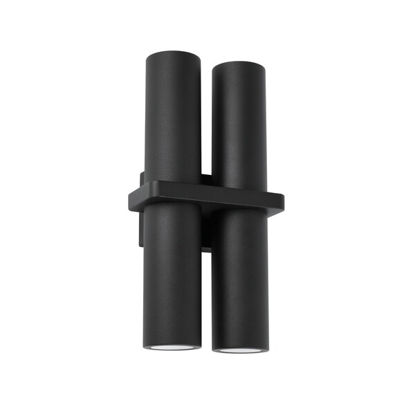 BRILLER1 - BRILLER Exterior Black Up/Down Single / Double Pillar Spot Light IP65