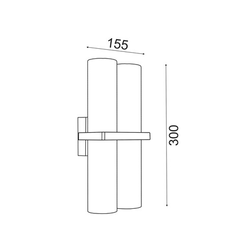 BRILLER2 - BRILLER Exterior Black Up/Down Single BRILLER2