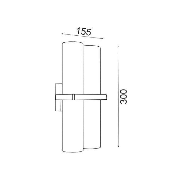 BRILLER2 - BRILLER Exterior Black Up/Down Single BRILLER2