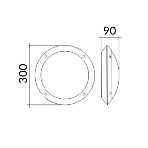 BULK2A - BULK Round LED Bulkhead Lights IP66 IK10 BULK2A