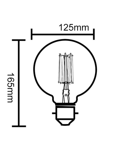 CLACFA25ES - G95 Carbon Filament GlobesCLACFA25ES