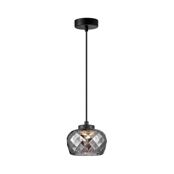 CARAMELLE1 - CARAMELLE Interior LED Tri-CCT Glass with Segments Ellipse Pendant Lights