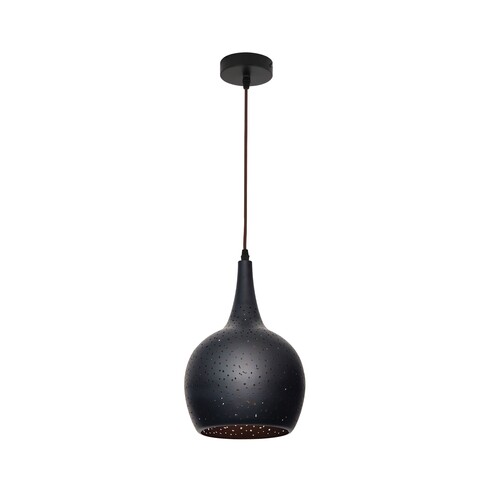 CELESTE1A - CELESTE Bohemian Rustic Embossed Bell Shape Pendant Light