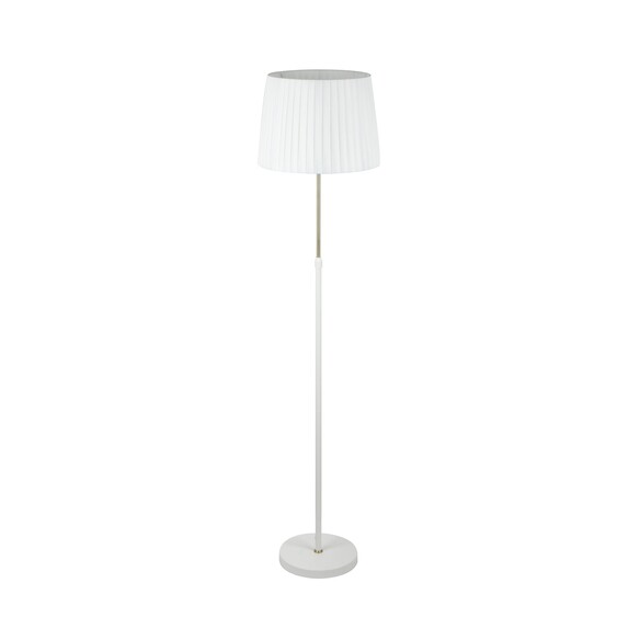 CRECER-F2 - CRECER Interior Slanted Pleated Shade Height Adjustable Floor Lamps - Off Foot Switch.  Not Suitable For Dimming ...