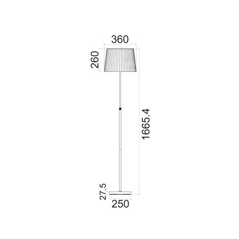 CRECER-F2 - CRECER Interior Slanted Pleated Shade CRECER-F2