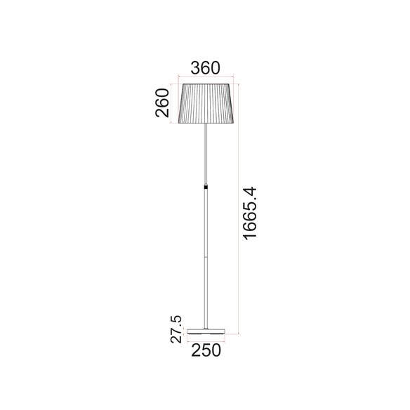 CRECER-F2 - CRECER Interior Slanted Pleated Shade CRECER-F2