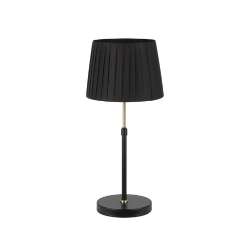 CRECER-T1 - CRECER Interior Slanted Pleated Shade Height Adjustable Table Lamps - Off Switch. Not Suitable For Dimming Base:...