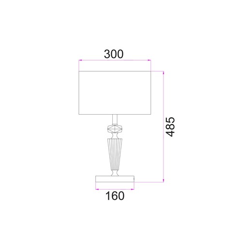 CRISTALLO-T1 - CRISTALLO Interior Drum Shade CRISTALLO-T1