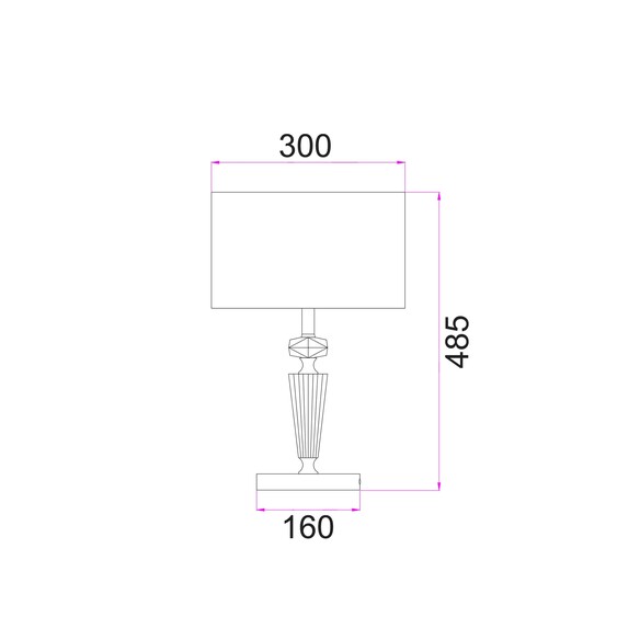 CRISTALLO-T1 - CRISTALLO Interior Drum Shade CRISTALLO-T1