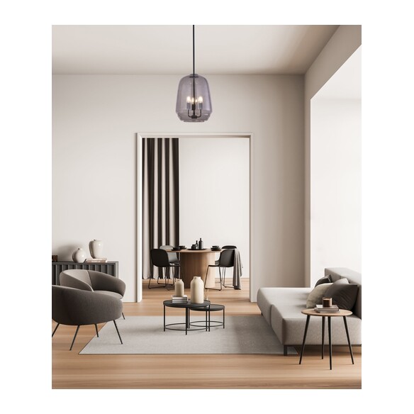 CUAD1 - CUAD Interior Smokey Black Round Pyramid CUAD1