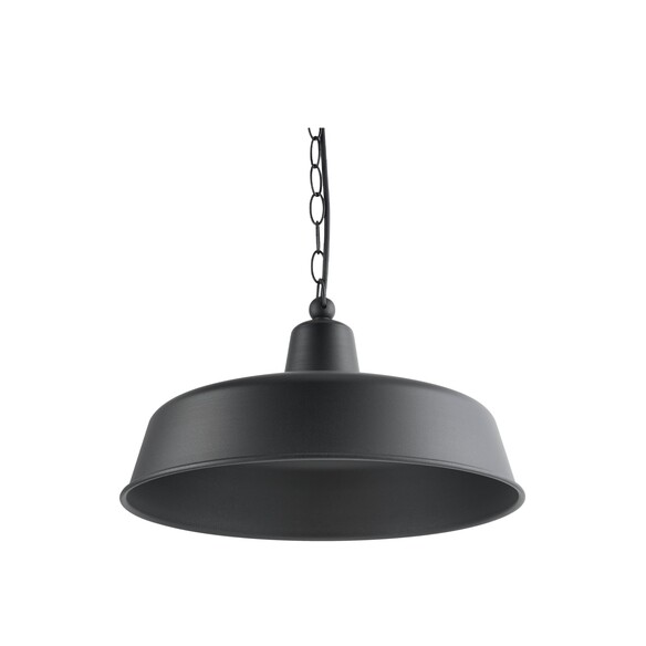 DEKSEL06 - DEKSEL Industrial Rustic Matte Black Interior Dome Shape Pendant Light
